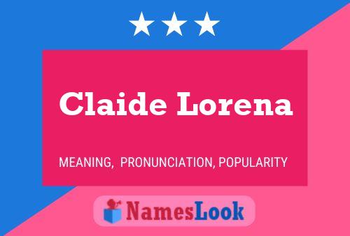 Claide Lorena Naam Poster