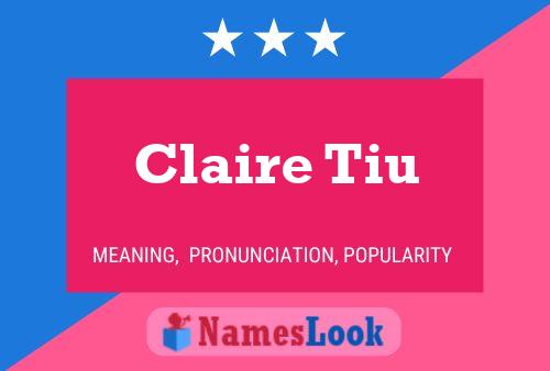 Claire Tiu Naam Poster