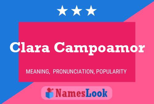 Clara Campoamor Naam Poster