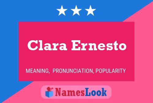 Clara Ernesto Naam Poster