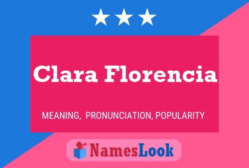 Clara Florencia Naam Poster