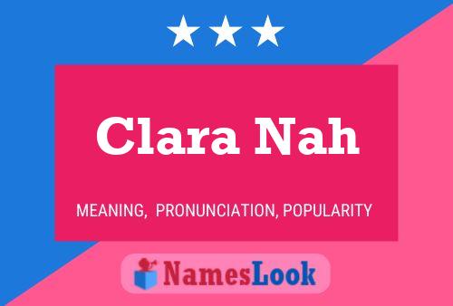 Clara Nah Naam Poster