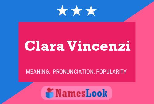 Clara Vincenzi Naam Poster