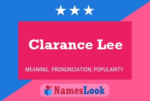 Clarance Lee Naam Poster