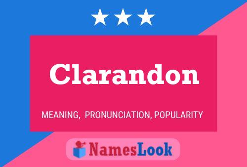 Clarandon Naam Poster