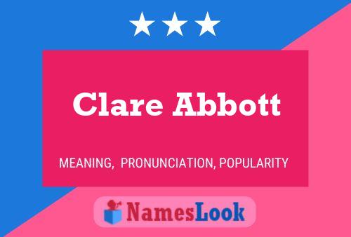 Clare Abbott Naam Poster