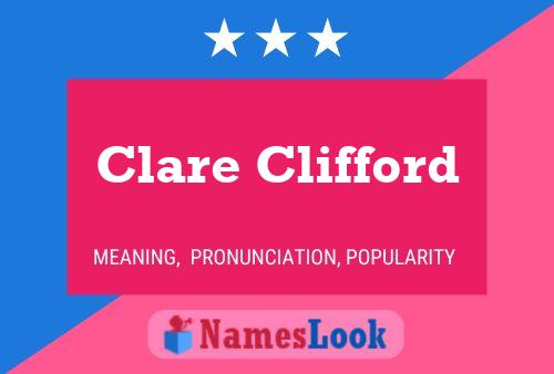 Clare Clifford Naam Poster