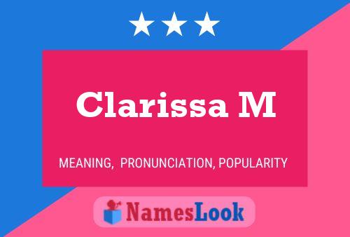 Clarissa M Naam Poster