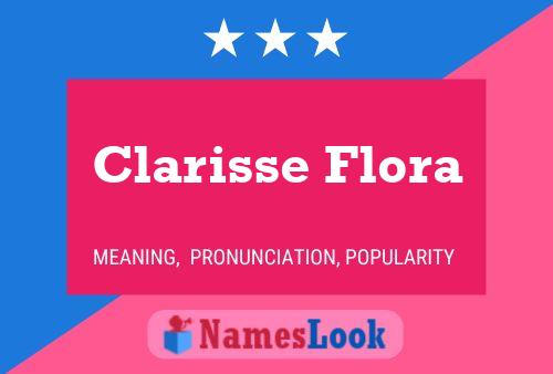 Clarisse Flora Naam Poster