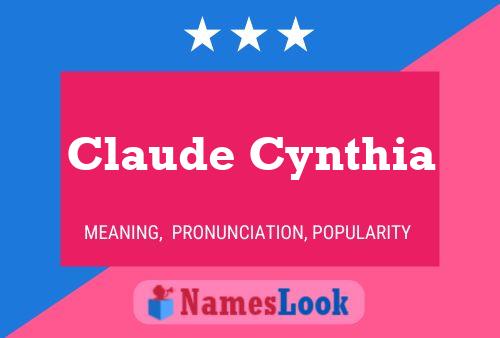 Claude Cynthia Naam Poster