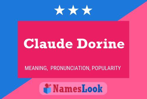 Claude Dorine Naam Poster