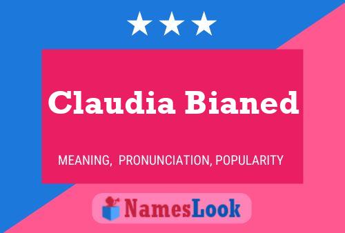 Claudia Bianed Naam Poster