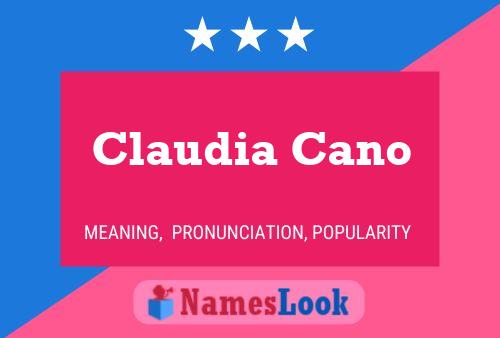 Claudia Cano Naam Poster