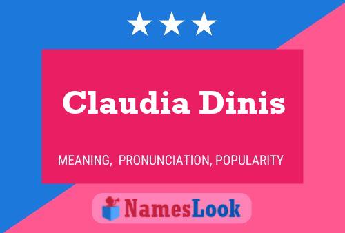 Claudia Dinis Naam Poster