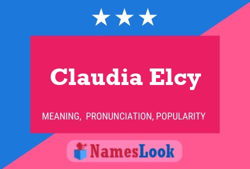 Claudia Elcy Naam Poster