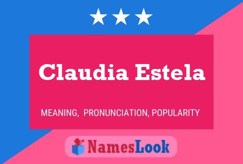 Claudia Estela Naam Poster