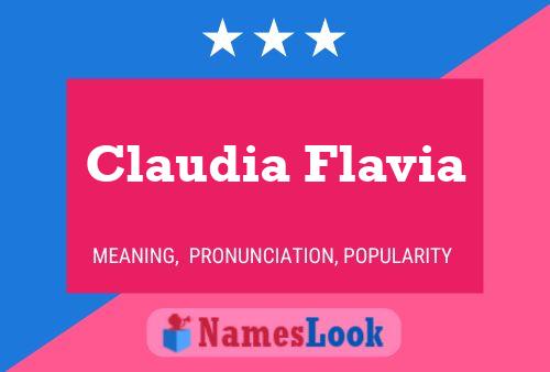 Claudia Flavia Naam Poster