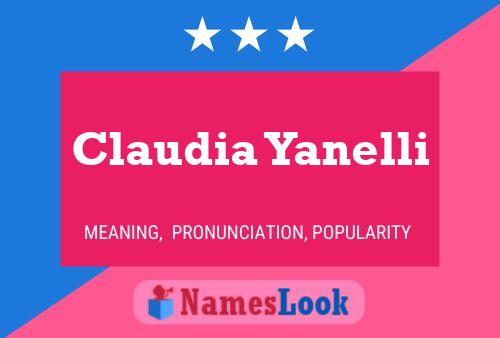 Claudia Yanelli Naam Poster