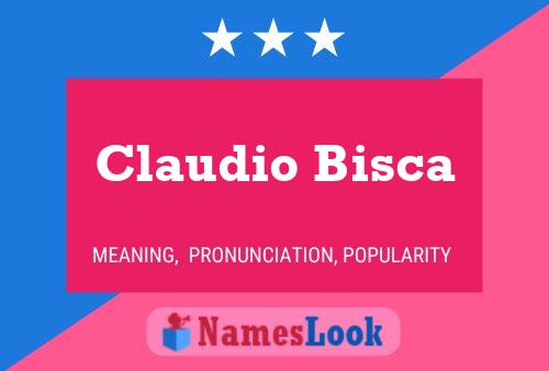 Claudio Bisca Naam Poster