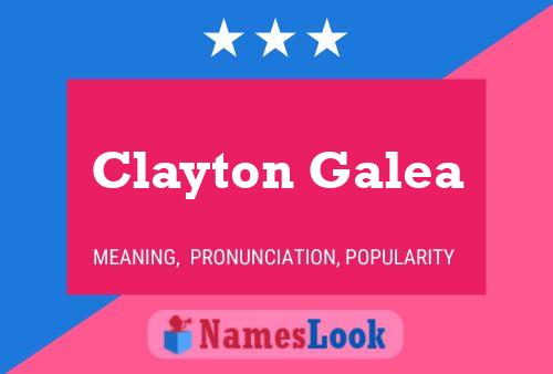 Clayton Galea Naam Poster