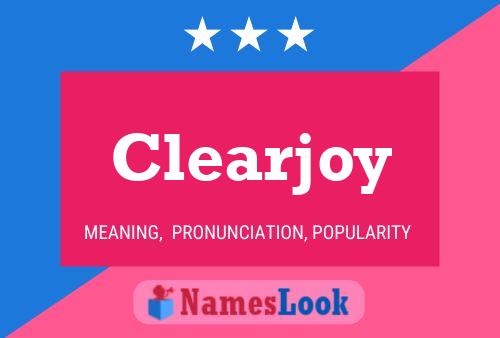 Clearjoy Naam Poster