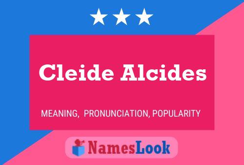 Cleide Alcides Naam Poster