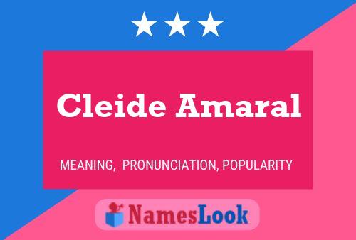 Cleide Amaral Naam Poster