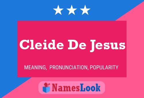 Cleide De Jesus Naam Poster