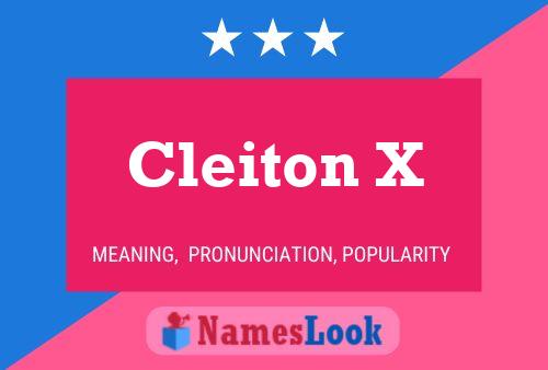 Cleiton X Naam Poster