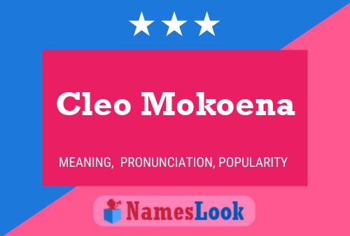 Cleo Mokoena Naam Poster