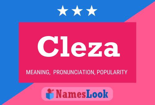 Cleza Naam Poster