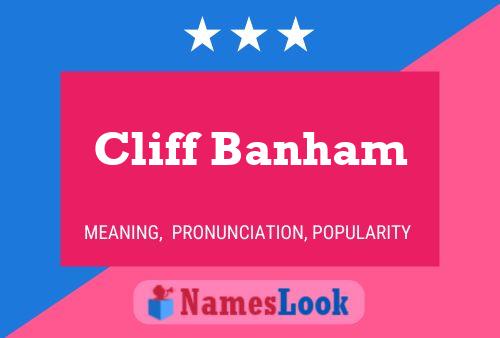 Cliff Banham Naam Poster