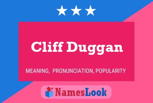 Cliff Duggan Naam Poster