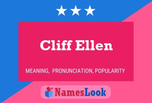 Cliff Ellen Naam Poster