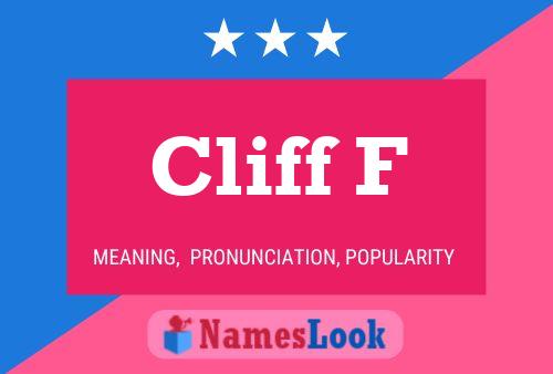 Cliff F Naam Poster