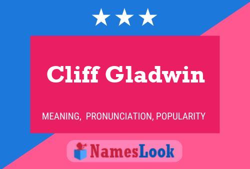 Cliff Gladwin Naam Poster