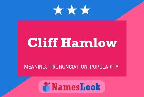 Cliff Hamlow Naam Poster