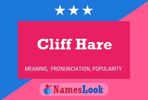 Cliff Hare Naam Poster