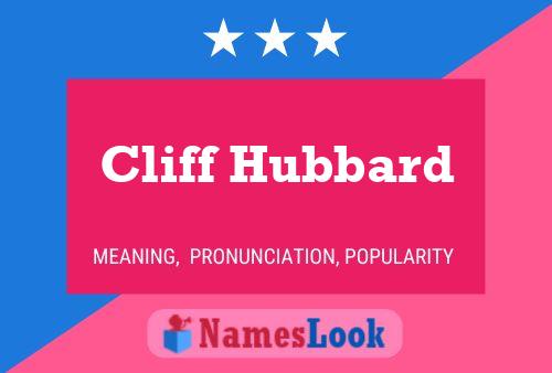 Cliff Hubbard Naam Poster