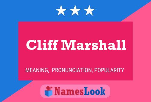 Cliff Marshall Naam Poster