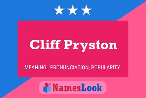 Cliff Pryston Naam Poster