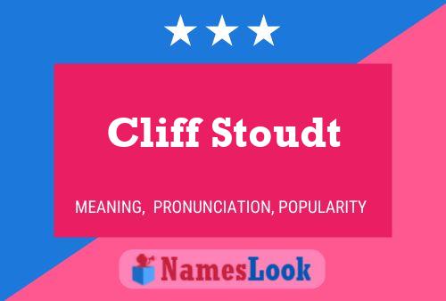 Cliff Stoudt Naam Poster