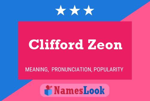 Clifford Zeon Naam Poster