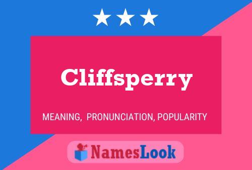 Cliffsperry Naam Poster