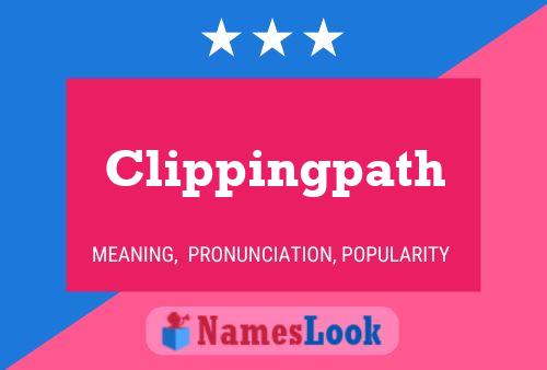 Clippingpath Naam Poster