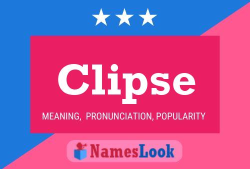 Clipse Naam Poster