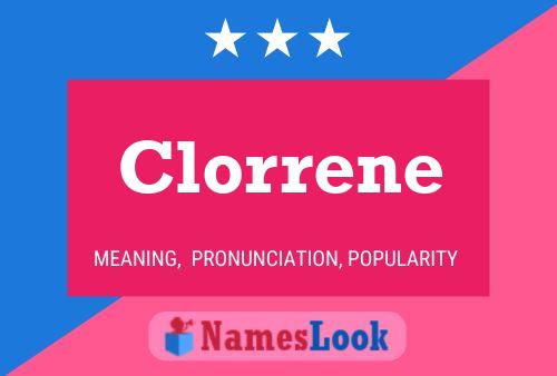 Clorrene Naam Poster