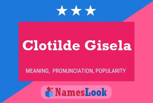 Clotilde Gisela Naam Poster