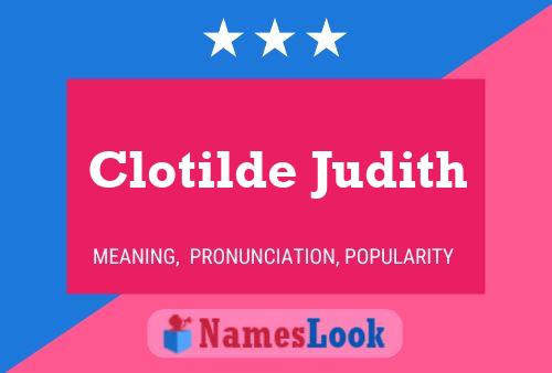 Clotilde Judith Naam Poster