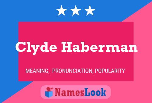 Clyde Haberman Naam Poster